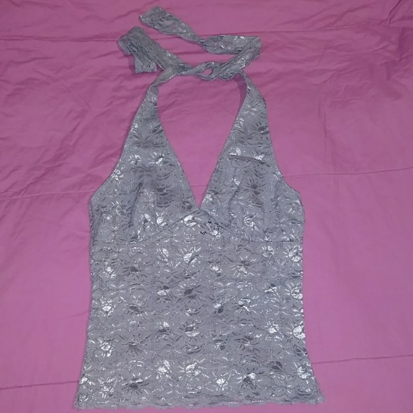 wild cat Tops - Blue lace halter top 💙